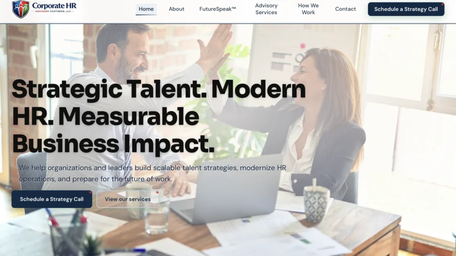 Corporate HR Advisory Partners human resources consulting website